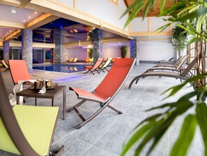 Indoor pool, a heated pool