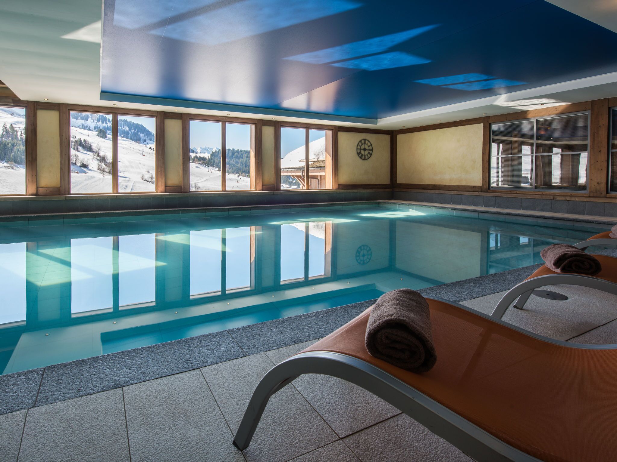 Indoor pool, a heated pool