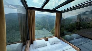 Deluxe Cottage, Balcony, Mountain View | Egyptian cotton sheets, premium bedding, minibar, individually decorated