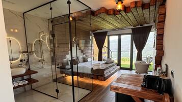 Deluxe-Doppelzimmer, Balkon, Bergblick