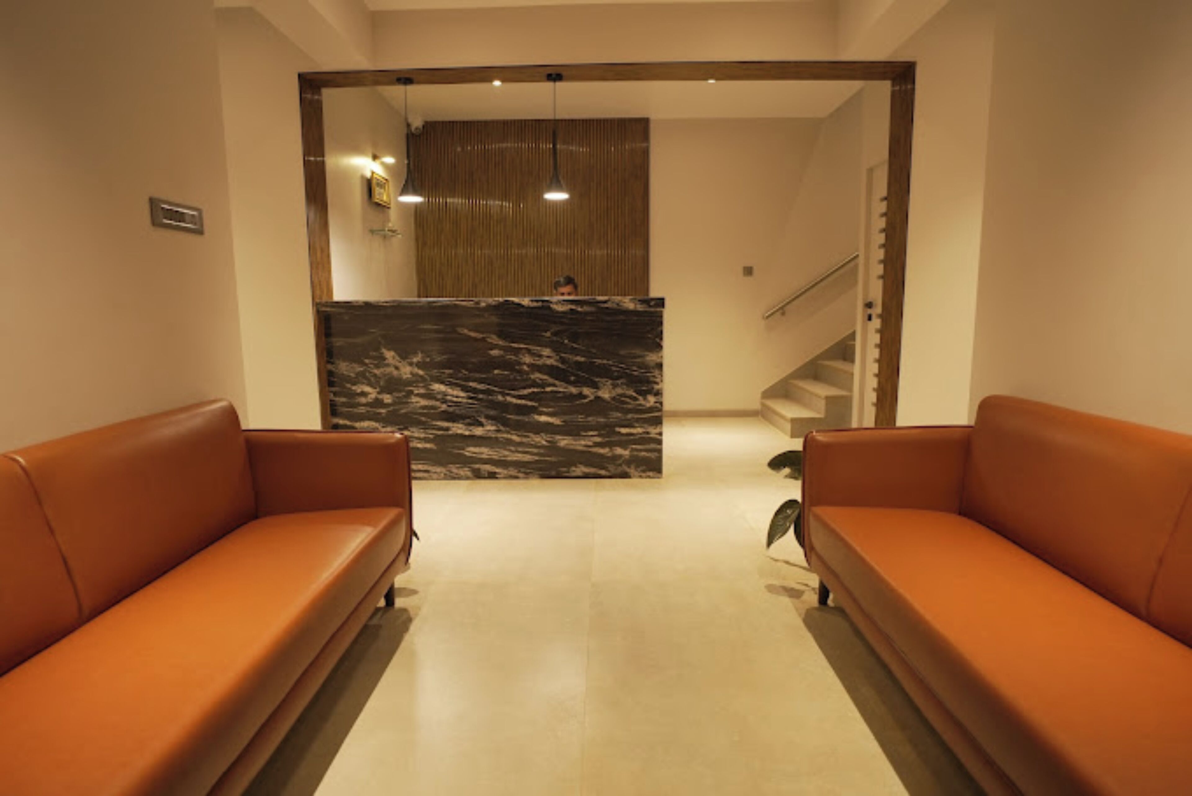 Sitteområde i lobbyen
