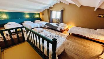 5 habitaciones, tabla de planchar con plancha y wifi