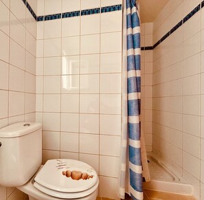 Dusche, Haartrockner, Shampoo