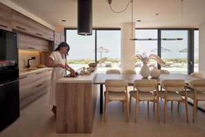 Dining - Gavras Exclusive Villa II, Pool & Heated Whirlpool, SeaViews (9HFX+3FH Arkadi, Greece)
