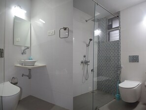 Towels, soap, toilet paper