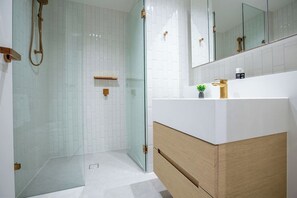 Regadera y secadora de cabello 