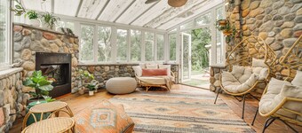 คอทเทจ วิวทะเลสาบ เอลโม พร้อม เตาไฟ!