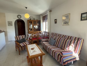 TV, fireplace, DVD player