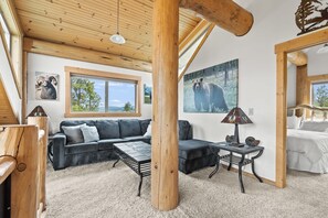TV, fireplace, offices