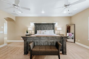 House, 6 Bedrooms | 6 bedrooms, desk, laptop workspace, iron/ironing board - Luxury Retreat With Heated Pool & Hidden Game Room 6 Bedroom Home by RedAwning (Gilbert)