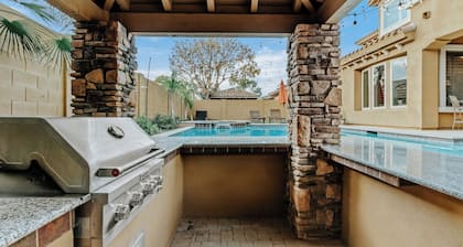 Luxury Retreat With Heated Pool & Hidden Game Room 6 Bedroom Home by RedAwning