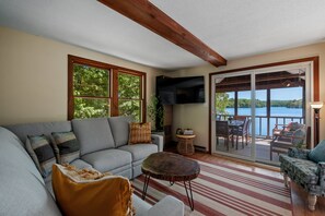 House, 4 Bedrooms | Living area - Idyllic Lakeside Getaway 4 Bedroom Home by RedAwning (Center Barnstead)