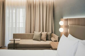 Family Room, 1 King Bed with Sofa bed, Balcony | 1 bedroom, hypo-allergenic bedding, minibar, in-room safe