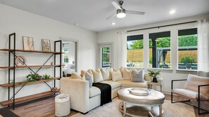 House, 4 Bedrooms | Living area | Smart TV - Elegant, Spacious Retreat Perfect For Families 4 Bedroom Home by RedAwning (Austin)