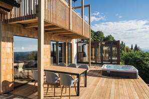 Chalet Deluxe, vue sur la vallée | Terrasse/patio