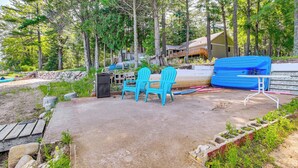 Terrace/patio - Waterfront Berry Lake Getaway w/ Sunroom! (Gillett)