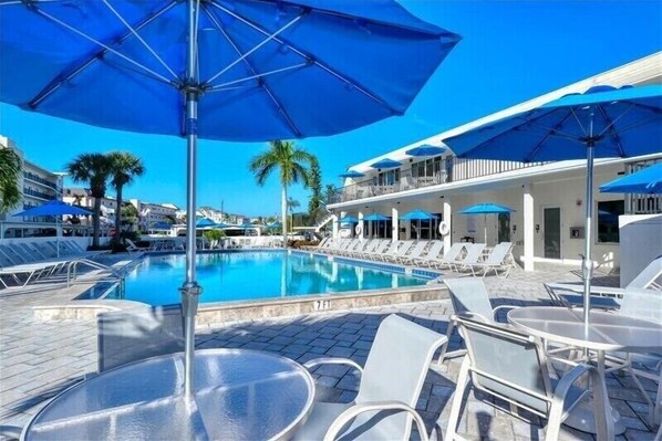 A heated pool