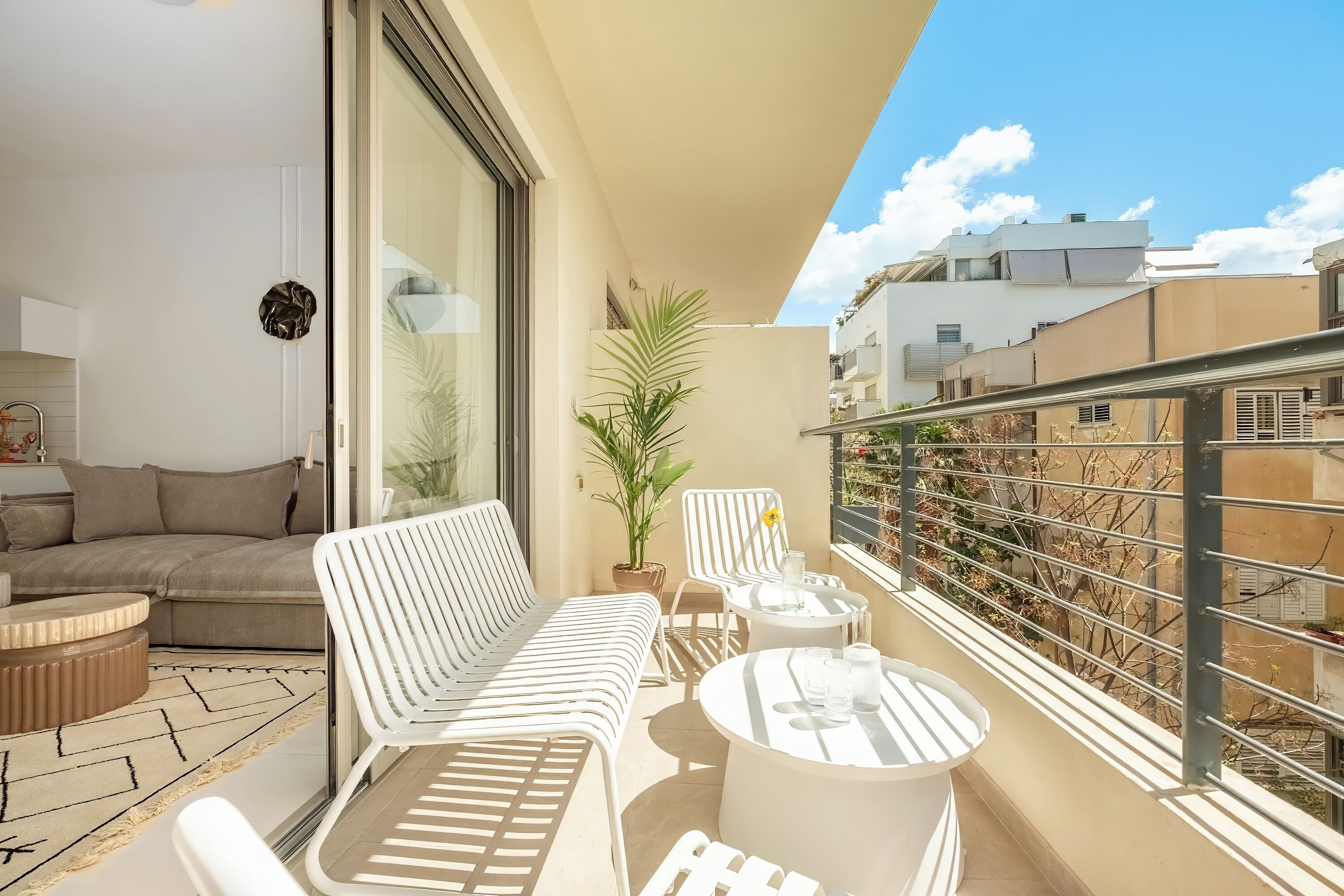 Ferienhaus, Balkon, Gartenblick | Balkon