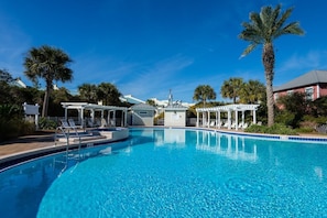 A heated pool
