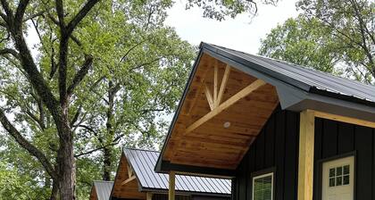 Griffen Mill Properties Cabin #8 by Waterfall in Salem Al with WiFi, AC