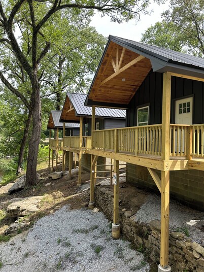 Griffen Mill Properties Cabin #8 by Waterfall in Salem Al  with WiFi, AC