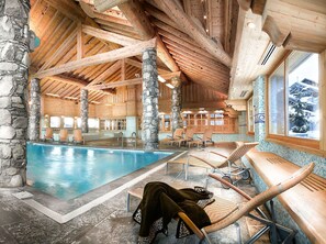 Indoor pool, a heated pool