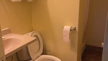 Basic Single Room | Bathroom | Shower, towels, soap, shampoo