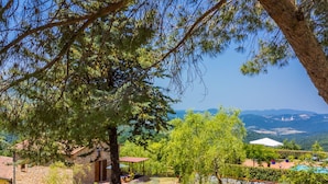 A rustic stone building with a tiled roof, surrounded by a well-maintained garden with various plants and a small pond. - Fienile by Interhome (Castelnuovo Val Cecina)