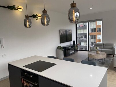 Charming 3-bedroom condo with undisturbed views of Caroline Park. 