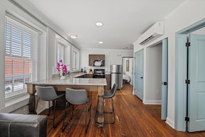 Deluxe Condo, 2 Bedrooms, Non Smoking, Kitchen | Private kitchen | Stovetop, coffee/tea maker - Historic Conway Lofts (Conway)