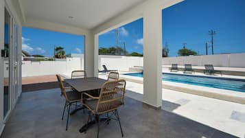 Luxury Apartment, Patio, Pool View | Terrace/patio