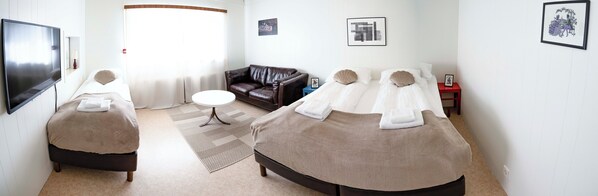 Comfort Studio, Multiple Beds, Non Smoking, Private Bathroom | Blackout drapes, iron/ironing board, free WiFi, bed sheets - The Nest Guesthouse (Raufarhofn)