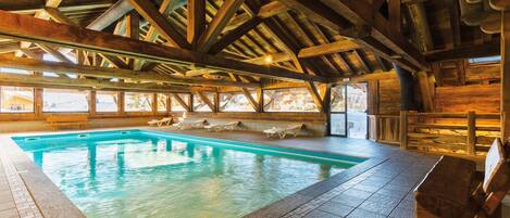 Indoor pool, a heated pool