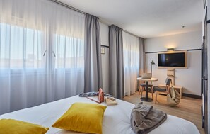 In-room safe, travel crib, free WiFi, bed sheets