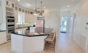 House, Multiple Beds, Pool Access (Padre Beach House) | Private kitchen | Fridge, oven, stovetop, dishwasher - Padre Beach House (South Padre Island)