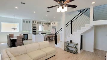House, Multiple Beds, Pool Access (Padre Beach House) | Living area