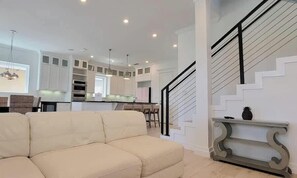 House, Multiple Beds, Pool Access (Padre Beach House) | Living area | 32-inch TV with cable channels - Padre Beach House (South Padre Island)