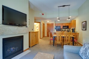 Fireplace - Copper One 2 Bedroom Condo #205 by RedAwning (Copper Mountain)
