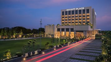Outdoor banquet area