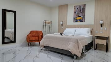 1 habitación, escritorio, wifi y ropa de cama