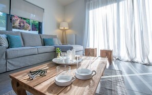 TV, fireplace, books