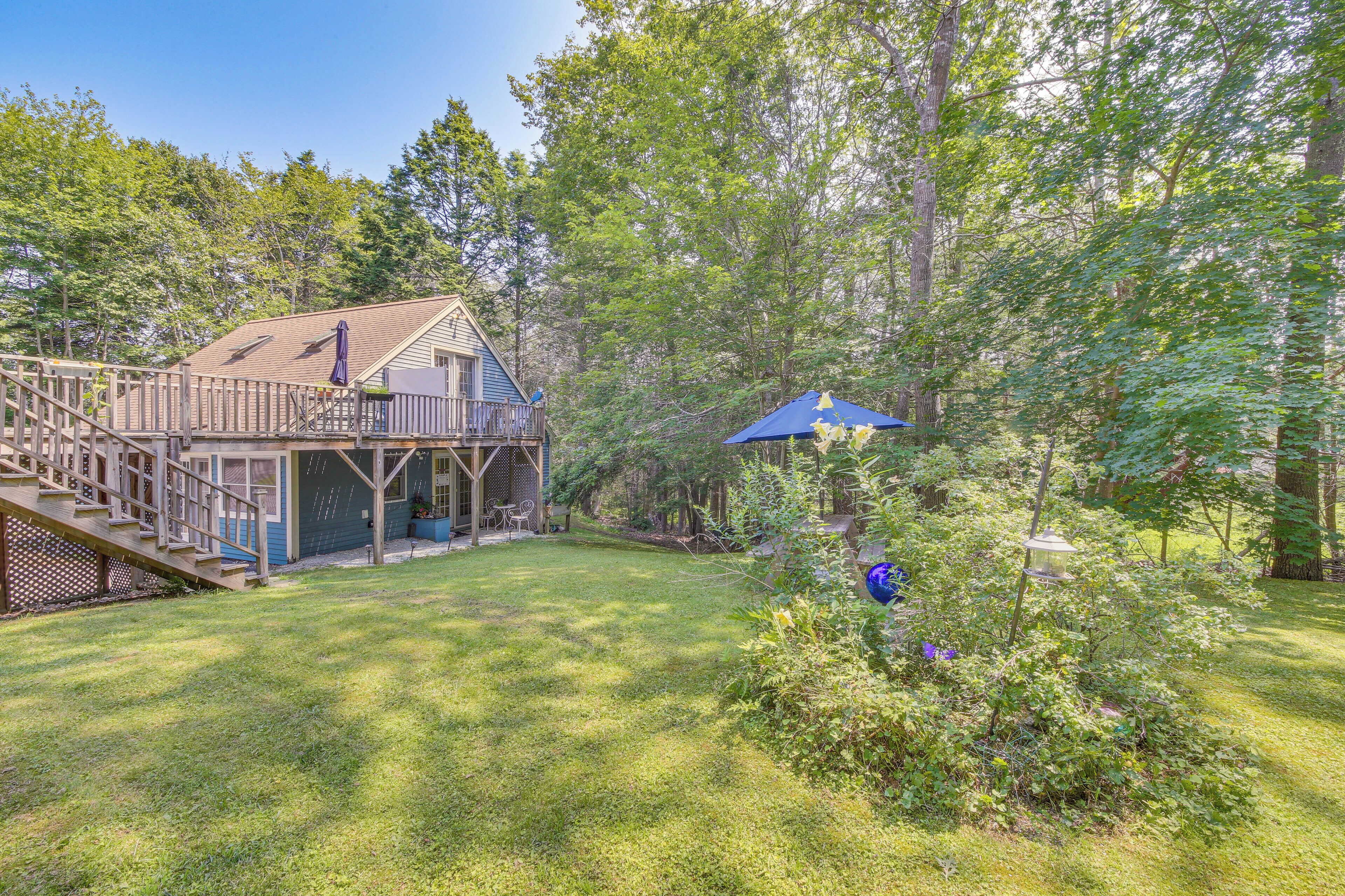 Boothbay Vacation Rental | Studio | 1BA | 1 Step to Enter | 650 Sq Ft