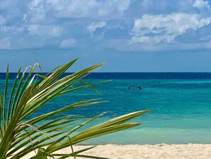 Private beach, white sand, sun-loungers, beach umbrellas - Noah Private Beach House (Himmafushi)
