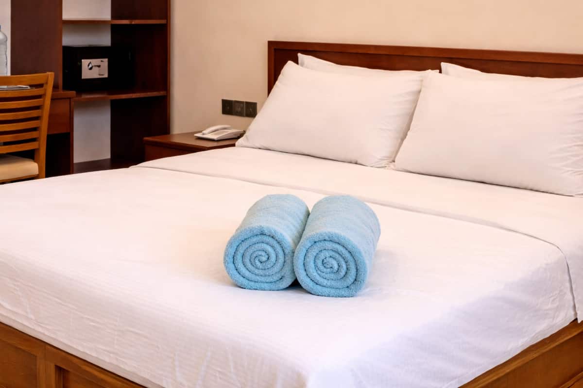 Standard Double Room, 1 Bedroom, City View | Minibar, in-room safe, desk, laptop workspace