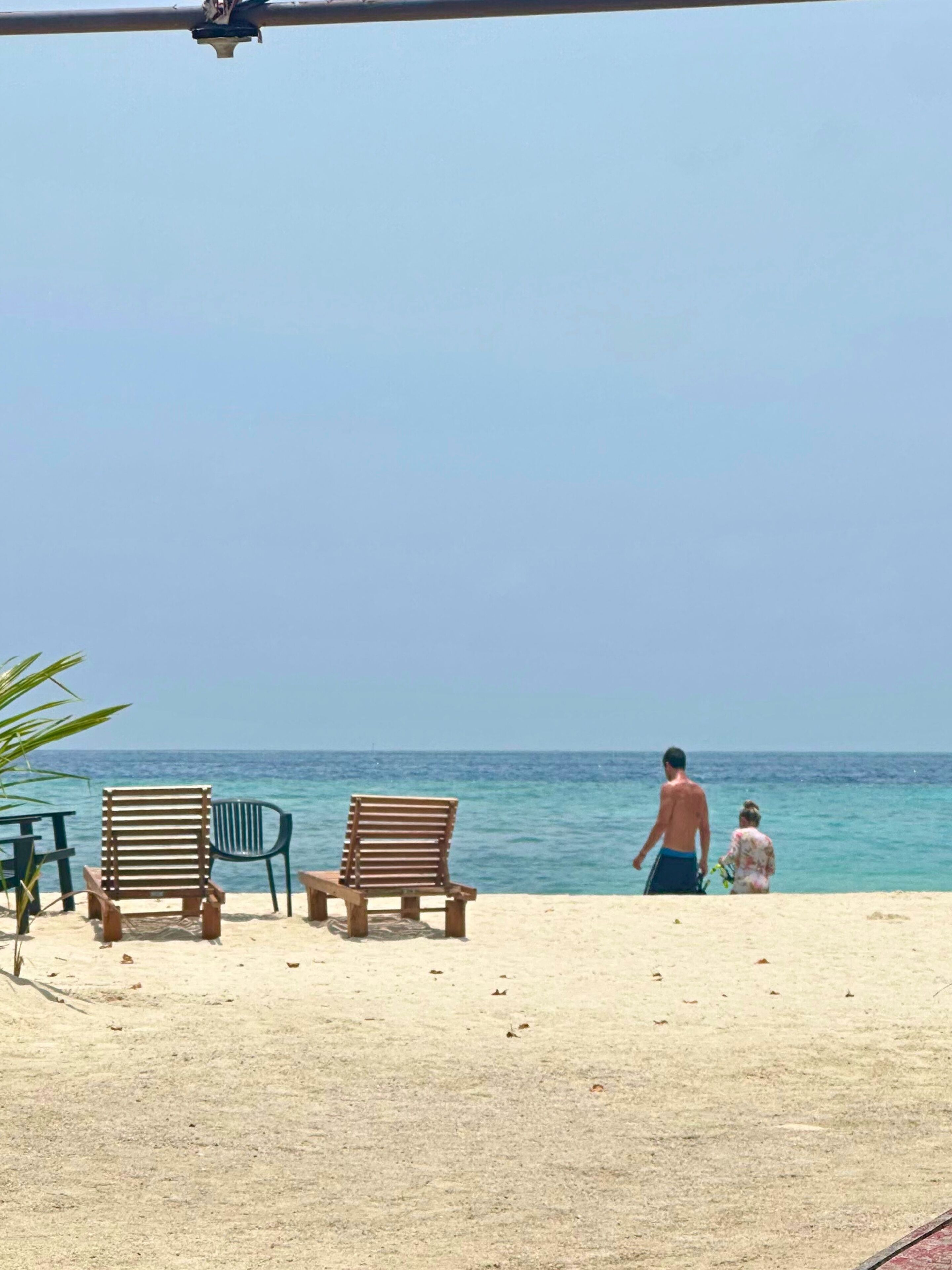 Private beach, white sand, sun-loungers, beach umbrellas