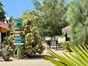 Private beach, white sand, sun-loungers, beach umbrellas