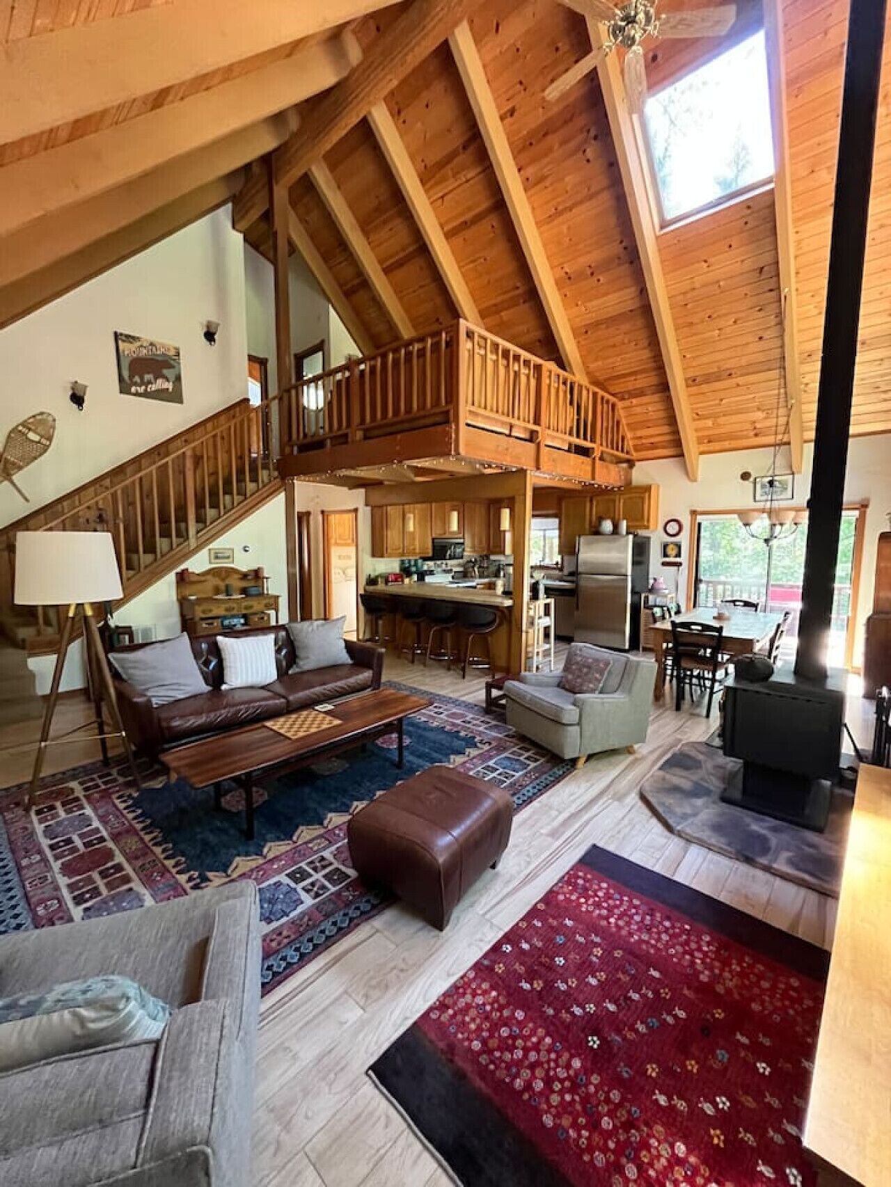 Smart TV, fireplace, foosball, table tennis