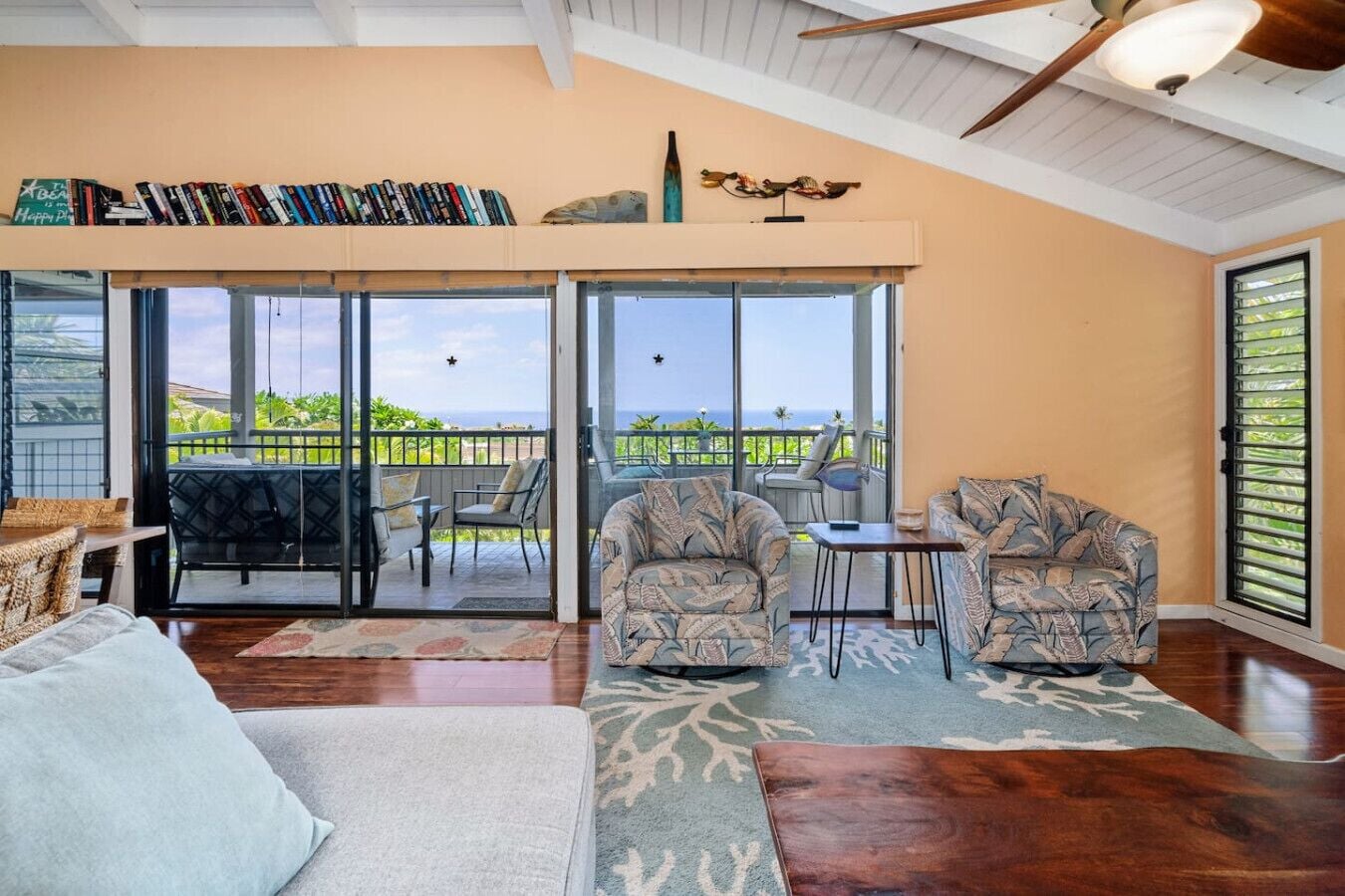 Televisión, reproductor de DVD y libros 