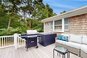 Property grounds - Spacious house close to town and beach with AC, W/D, games, deck, & grill (Dennis Port)