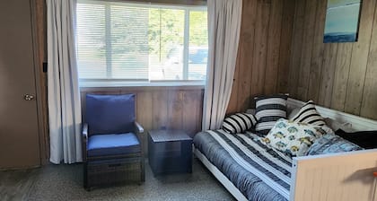 Charming 1-bedroom cottage 0.5 from beautiful Caseville with AC, spacious yard